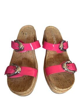 Unisex Aerosoles Chance Heeled Sandals Virtual Pink NEW Size 12M Slides